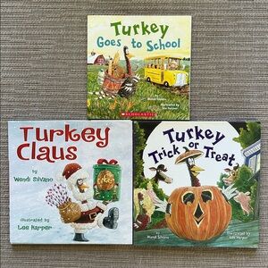 Turkey Trick or Treat and Turkey Claus Books